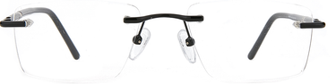 Men Cristal Eyeglasses: Curry - Black - SpecSMART Eye Clinic (Front View)